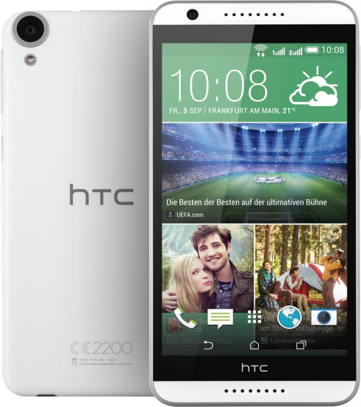 Смартфон HTC Desire 820G Dual SIM (бело-серый)